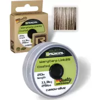 Ø0,65mm Radical Plecionka w otulinie WaryCarp 25 20m 11,3kg,25lbs camou-olive